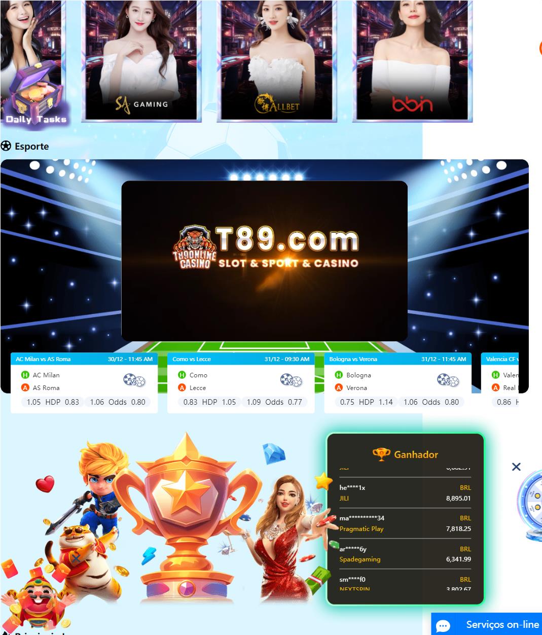 t89.Com - Caça-Níqueis Online Cassino